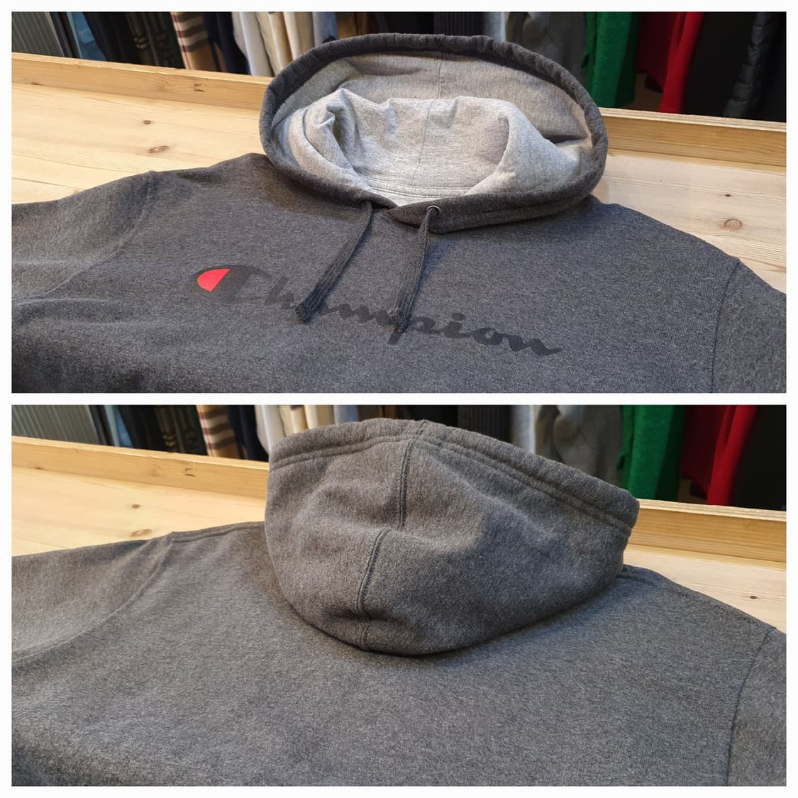 (새상품)100.챔피언 기모 후드티 상품이미지3