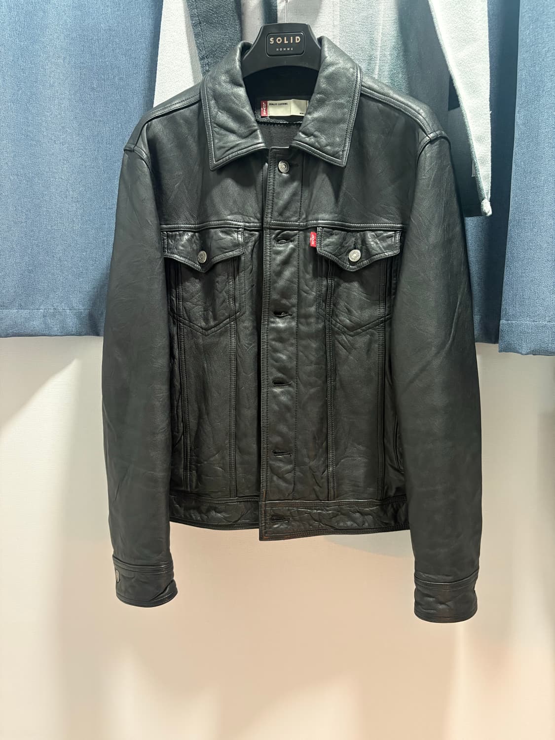 리바이스 레더 트러커 자켓 상품이미지1