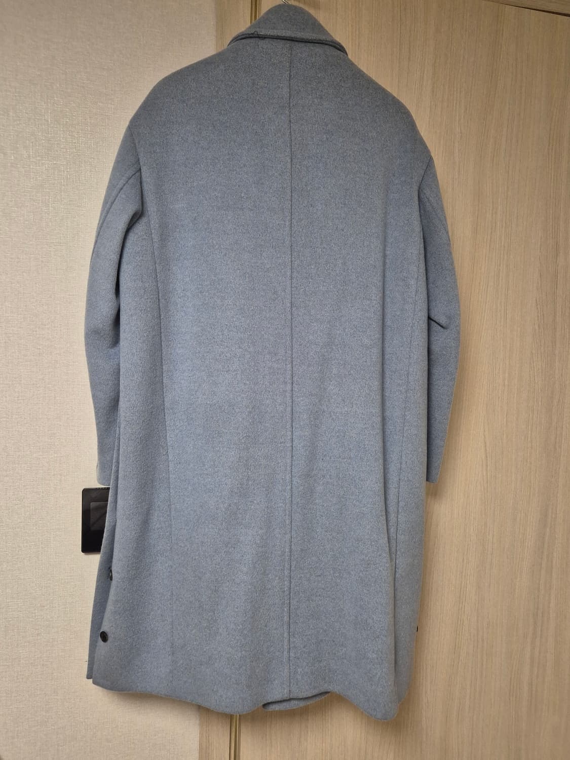 브랜드 멜란지블루 고급울모직 코트 상품이미지4