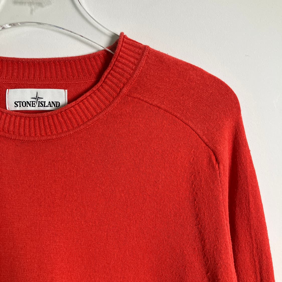 스톤아일랜드 로고 패치 니트 스웨터 XL 상품이미지4