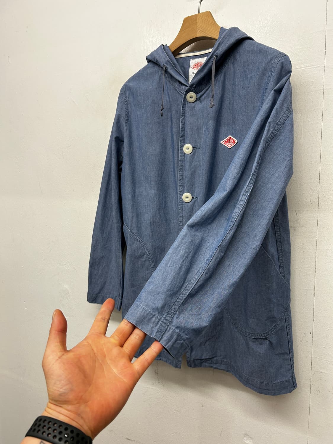 DANTON (단톤) 후드 샴브레이 자켓 상품이미지2