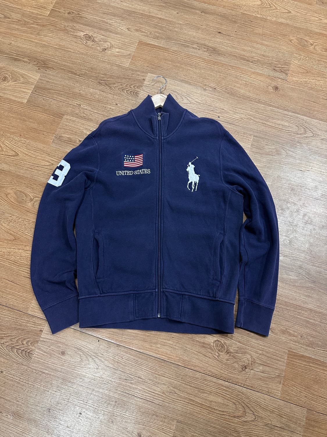 (L)폴로랄프로렌 치프키프 빅포니 USA 성조기 코튼 집업 상품이미지1