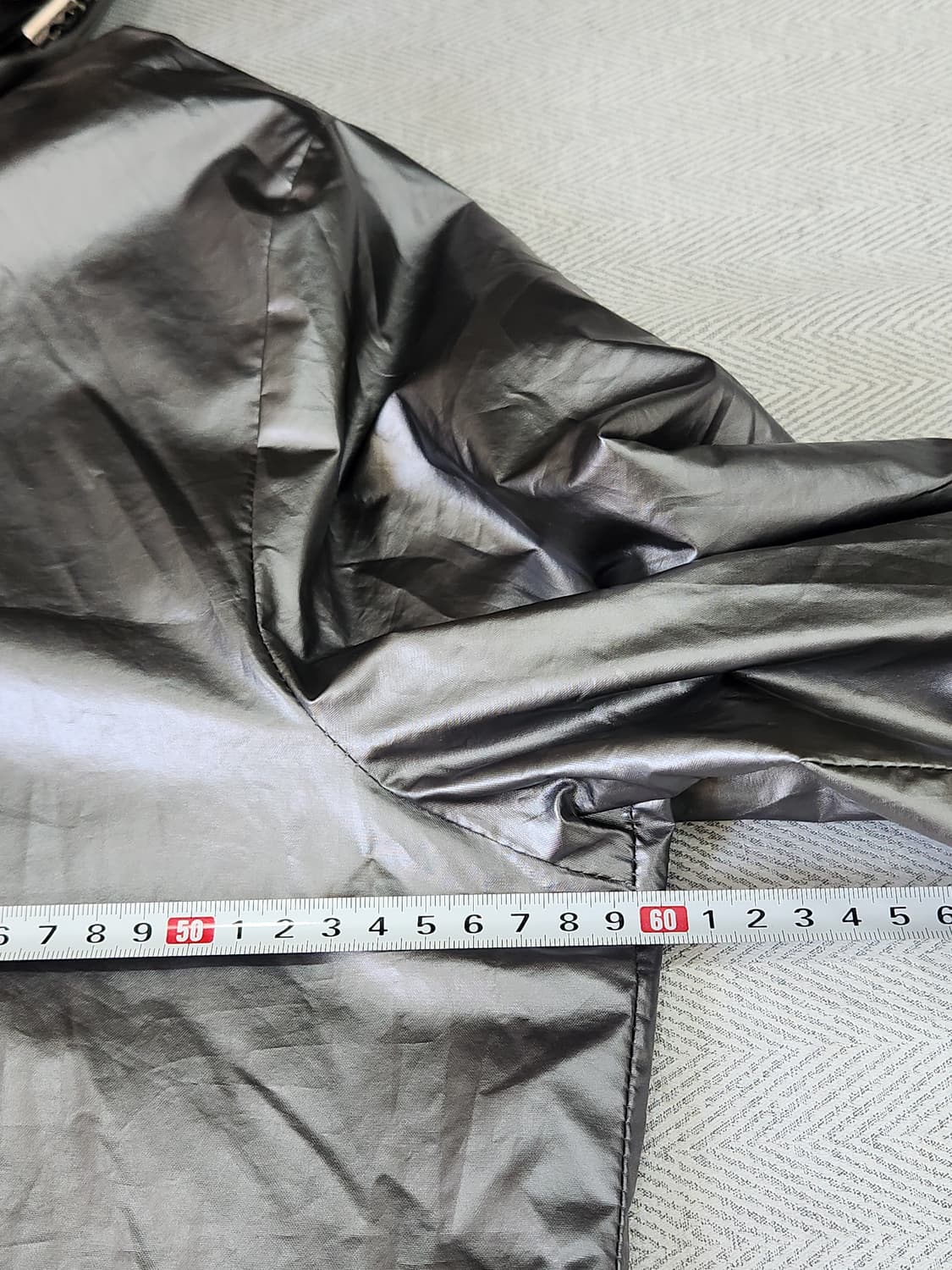 [100-105] 메탈릭 실버 후드 바람막이 남성 XL 상품이미지7