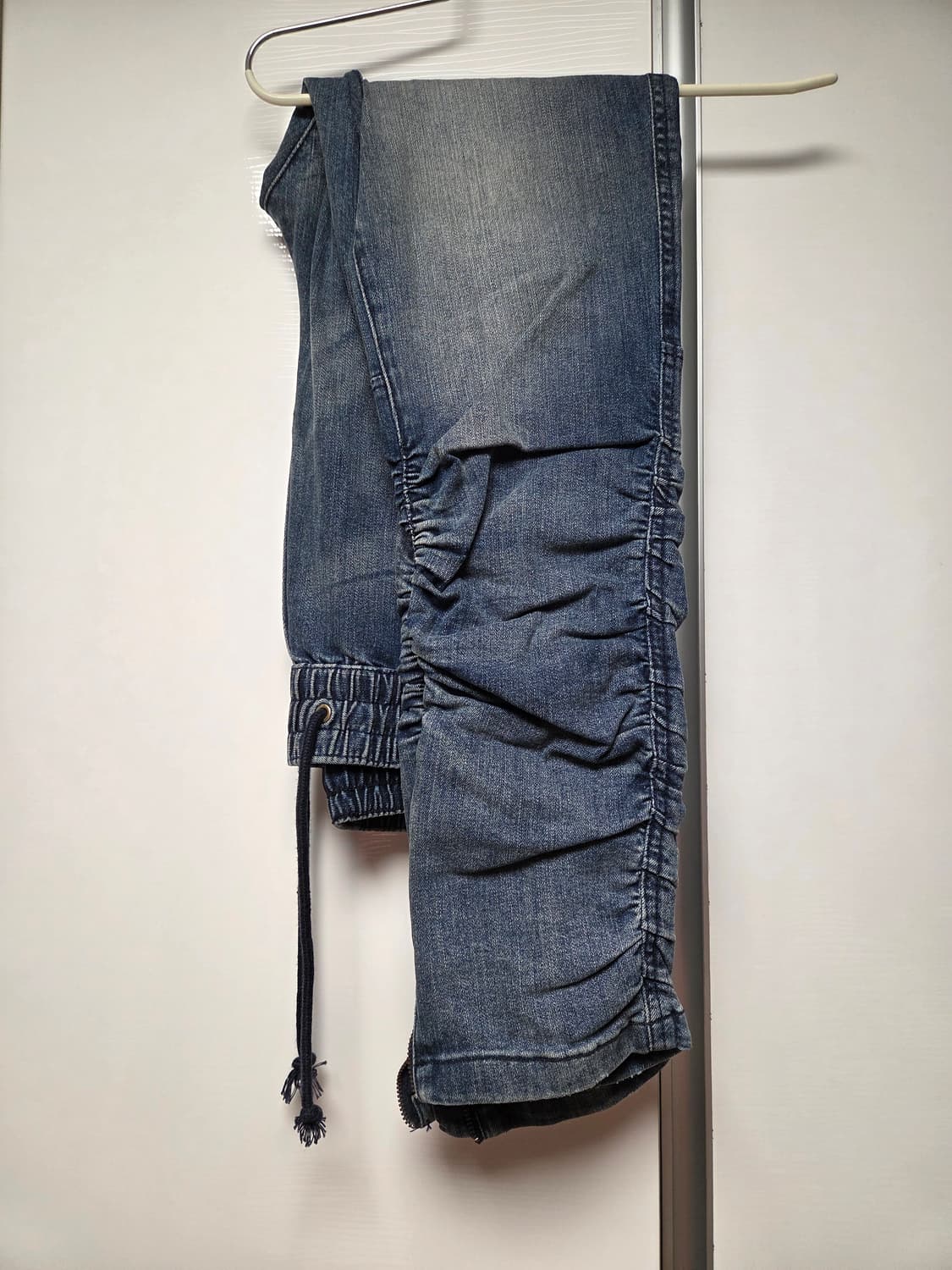 H&M 디바이디드 셔링 데님 조거팬츠 32사이즈 상품이미지5