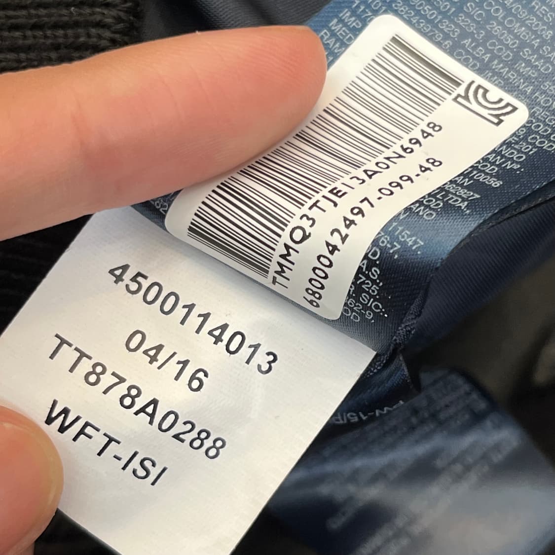 타미힐피거 남성 양가죽 레더암 자켓 (48) 팔쪽 색나감 상품이미지6