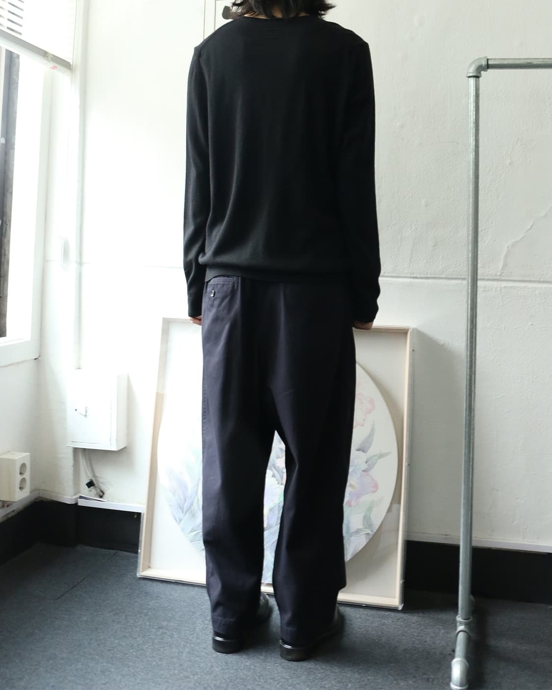 꼼데 가르송 옴므 와이드 코튼 팬츠  상품이미지2