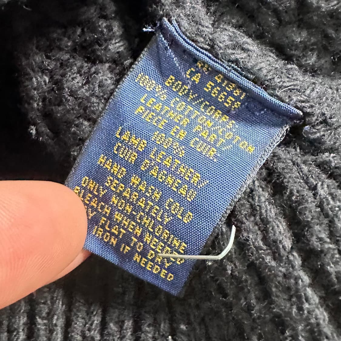 폴로 랄프로렌 케이블 블랙 니트 상품이미지6