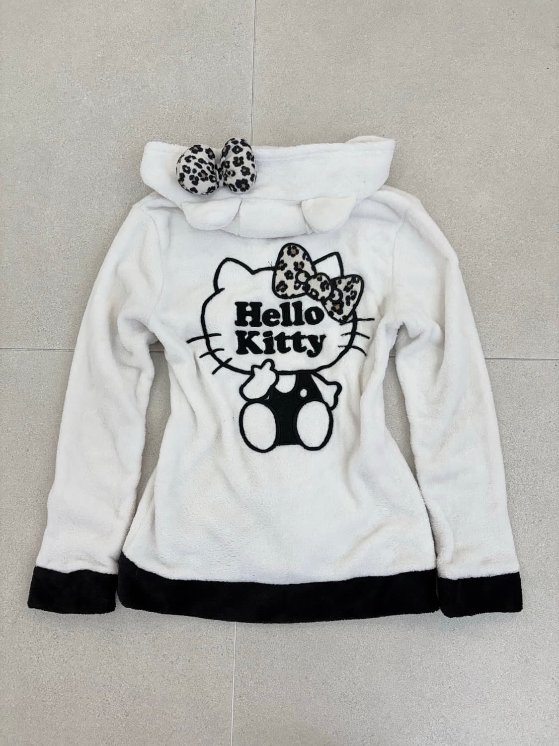 호피 키티 후리스 후드집업 상품이미지2