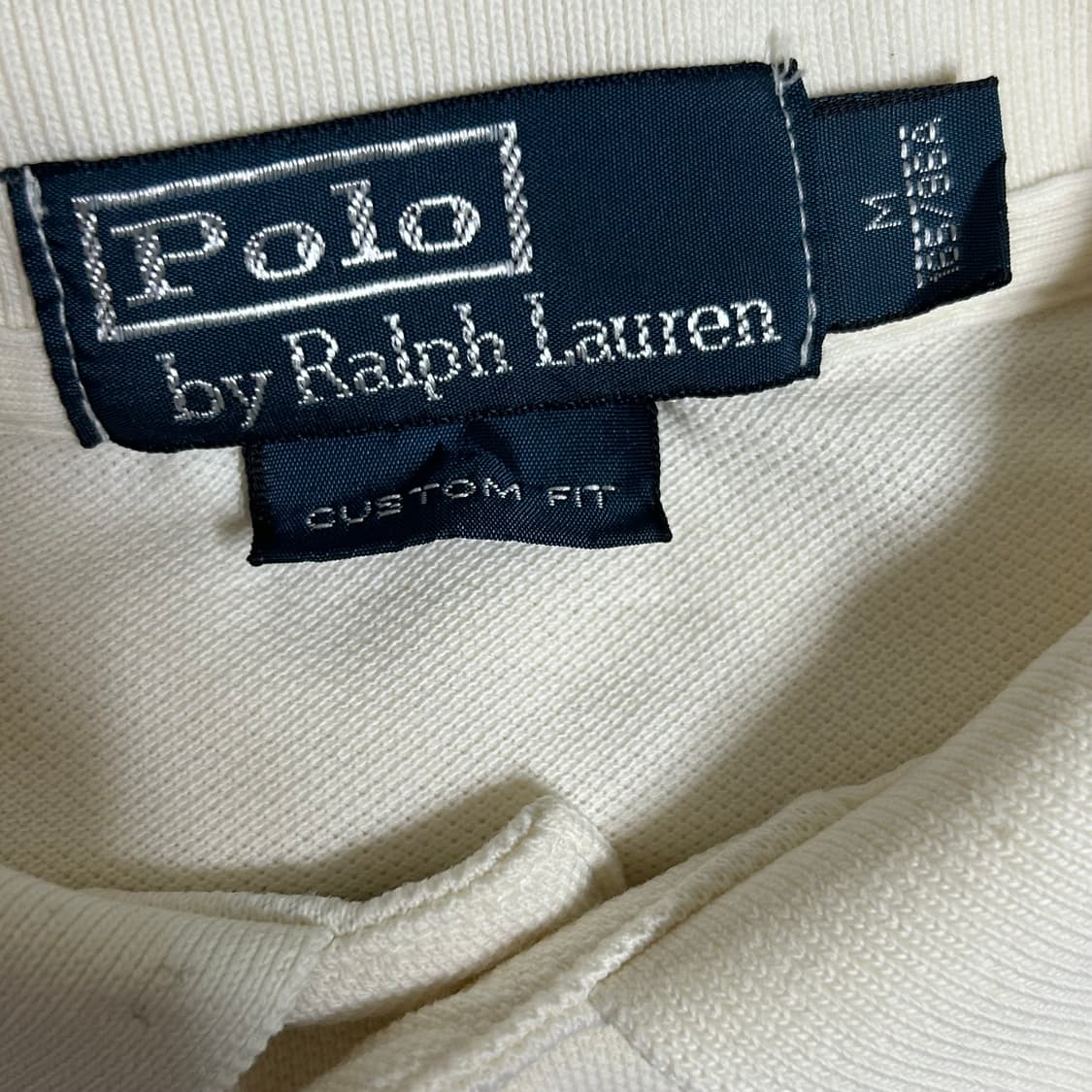 폴로 랄프로렌 신형 빅포니 치프키프 넘버 긴팔 카라 티셔츠 아이보리 M 상품이미지7