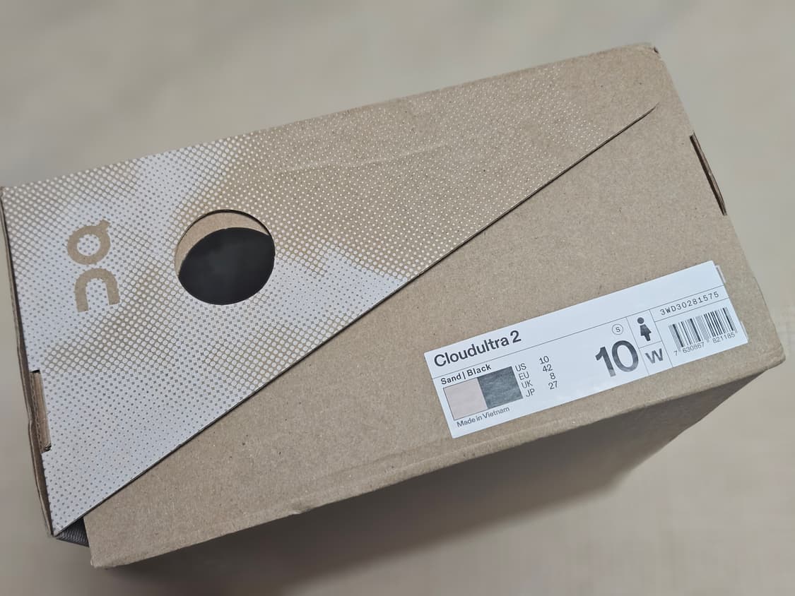 온러닝 클라우드울트라 2(샌드/블랙 270 새상품) 상품이미지5