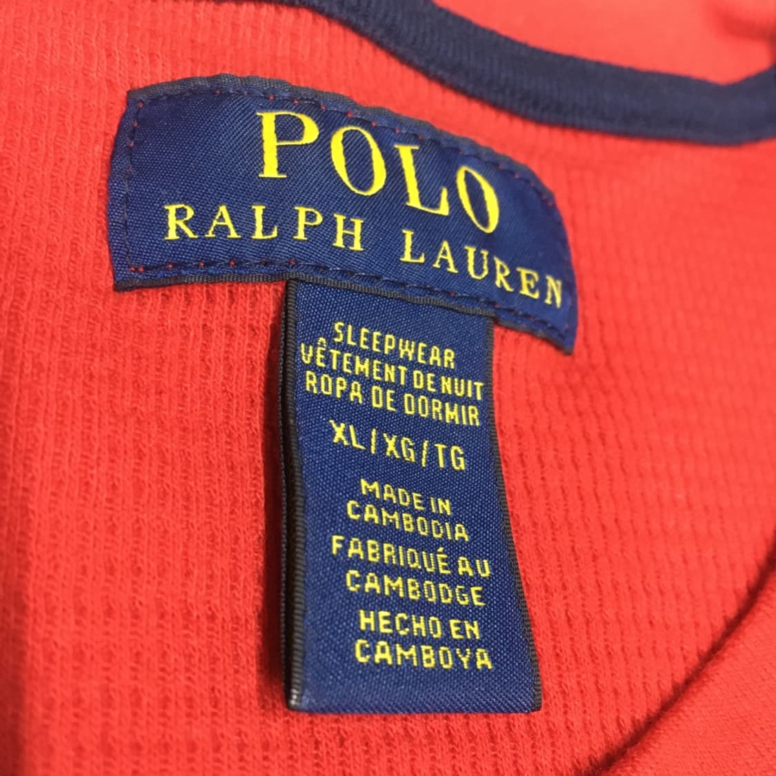 폴로 스몰로고 와플 롱슬리브 DD05 상품이미지2