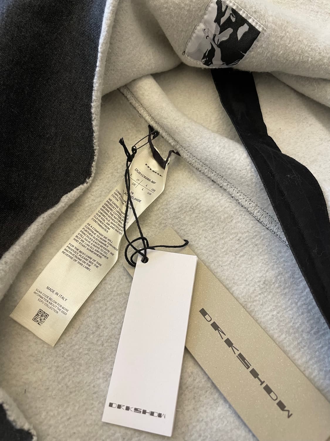 [L] 릭오웬스 롱 슬리브 코튼 후디 상품이미지7