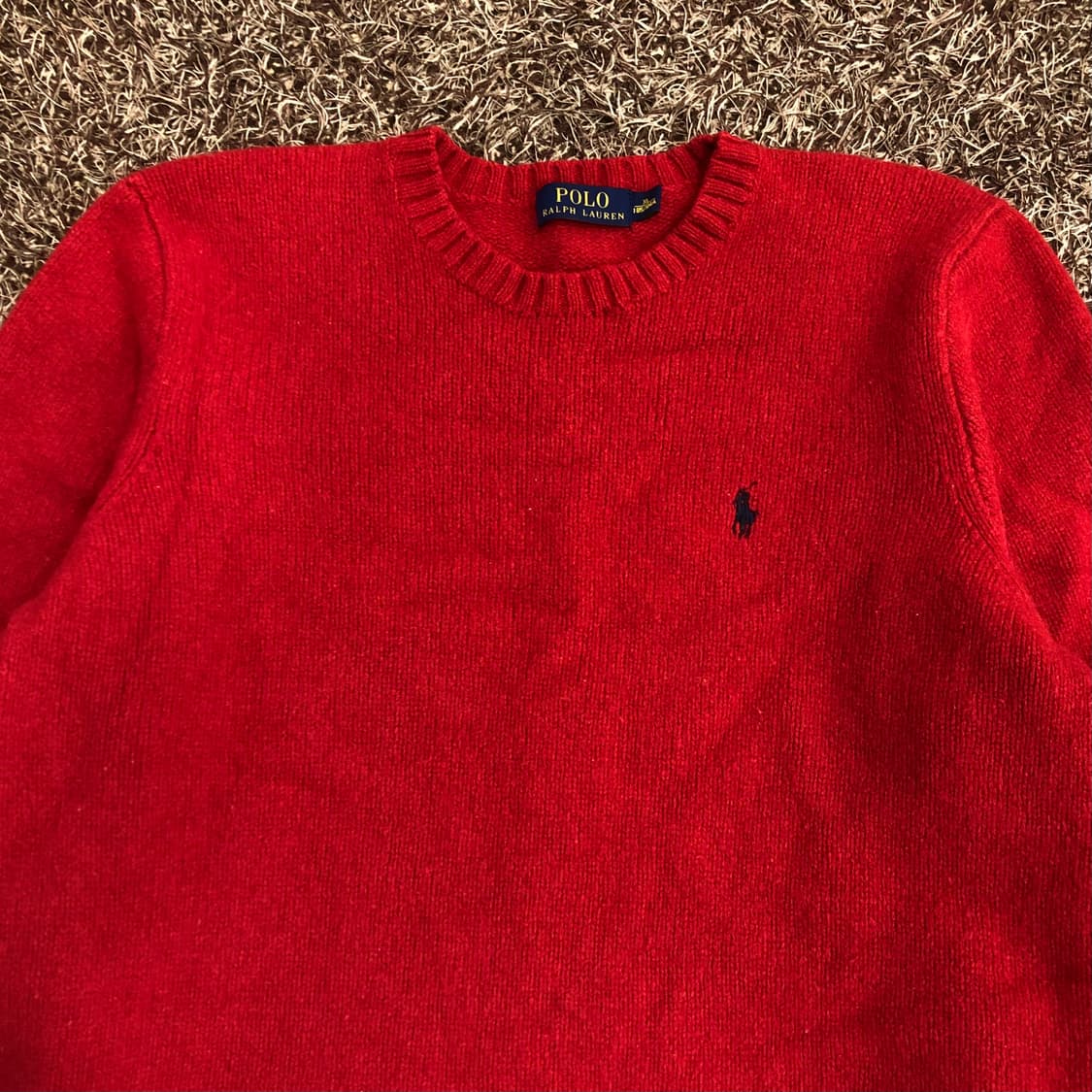 폴로 랄프로렌 울 레드 니트  상품이미지3