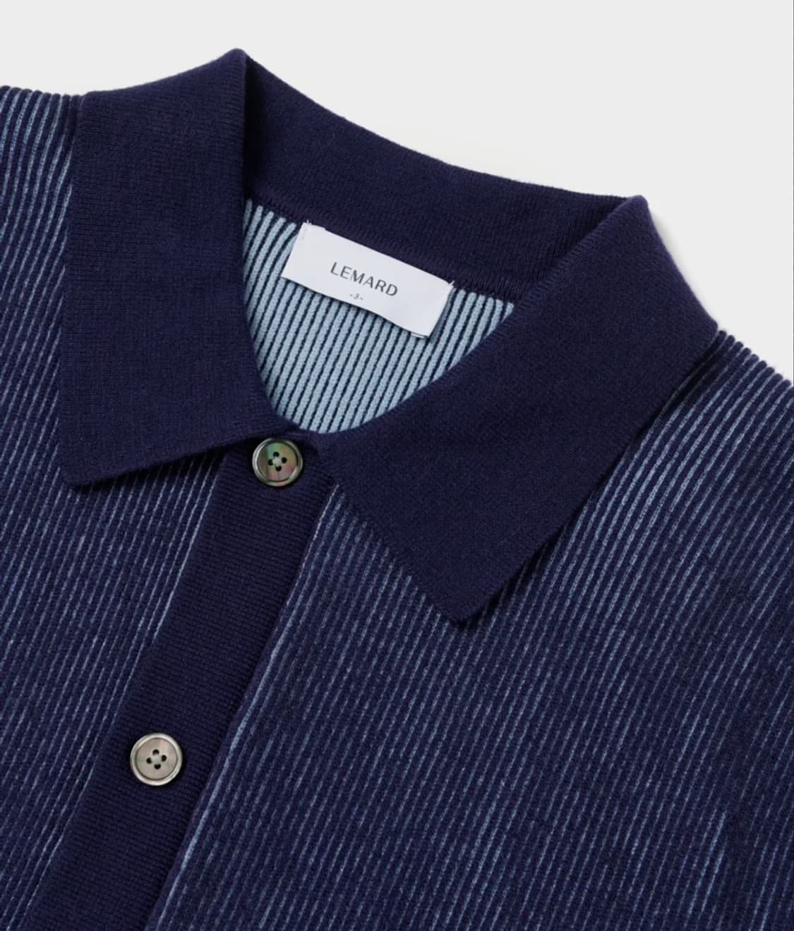 르마드 투톤 카라 니트 가디건 상품이미지2