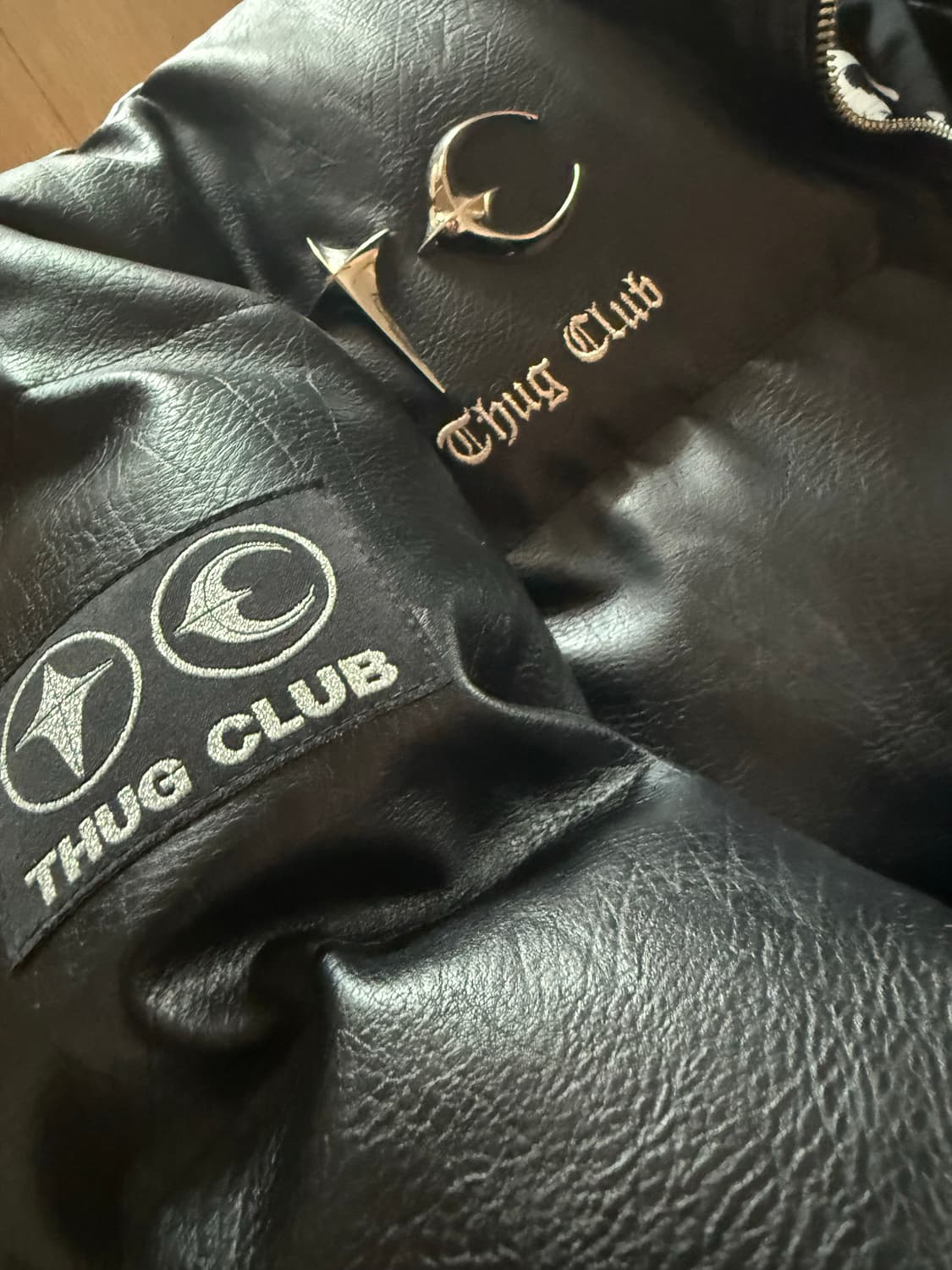 떠그클럽 레더 패딩 2사이즈 상품이미지2