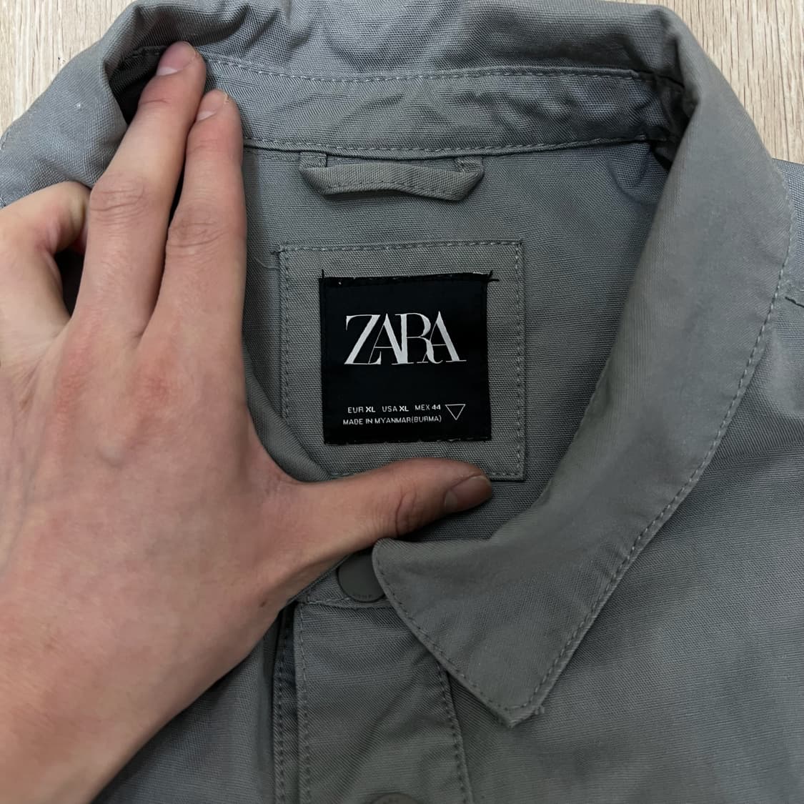 자라 남성 오버핏 포켓 셔츠 자켓 XL/105  상품이미지4