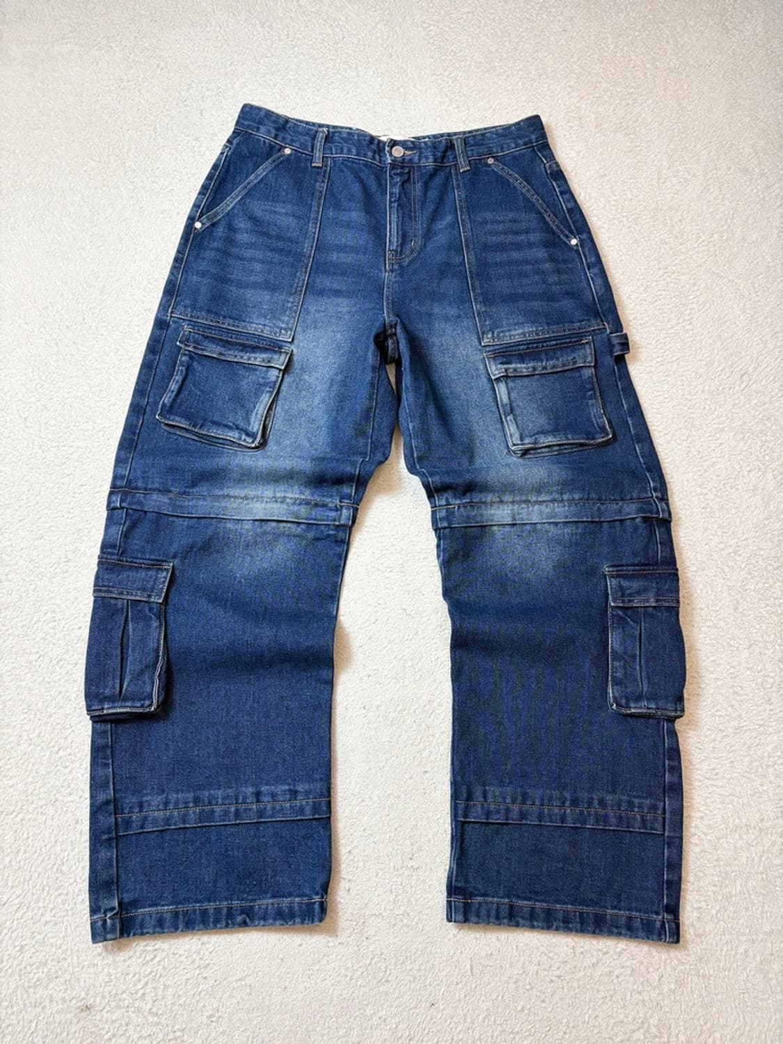 세컨드모노 멀티 포켓 와이드 데님 팬츠 PN6771 상품이미지1