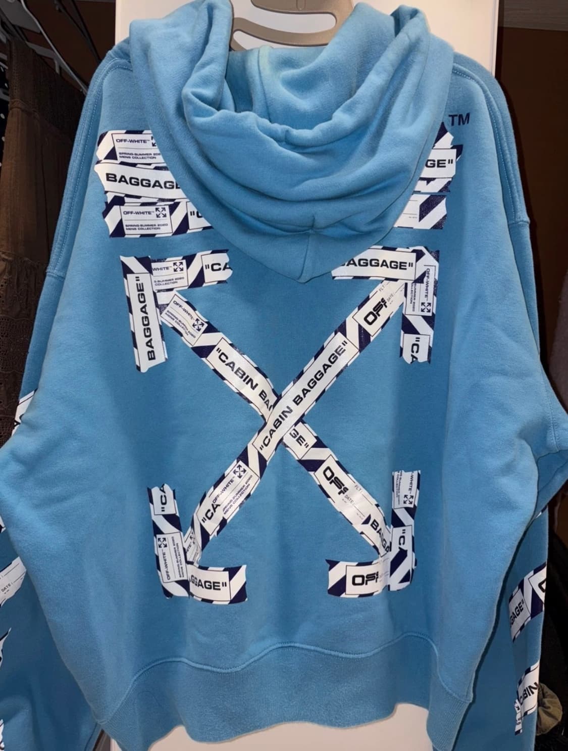 오프화이트 다이애그널 에어포트 애로우 후드티 상품이미지2