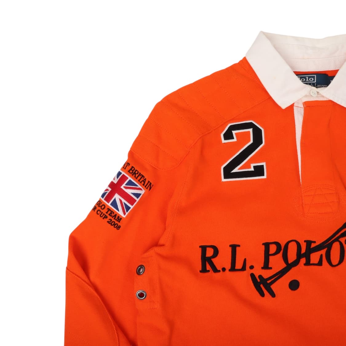 폴로 랄프로렌 오렌지 RL P-C 브리티안 럭비 티셔츠 상품이미지3