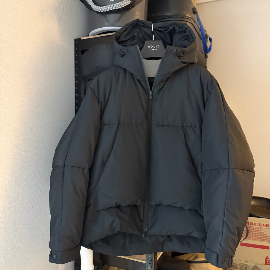 솔리드옴므 24FW 138 쉘파카 패딩 분리형 48 사이즈 상품이미지8