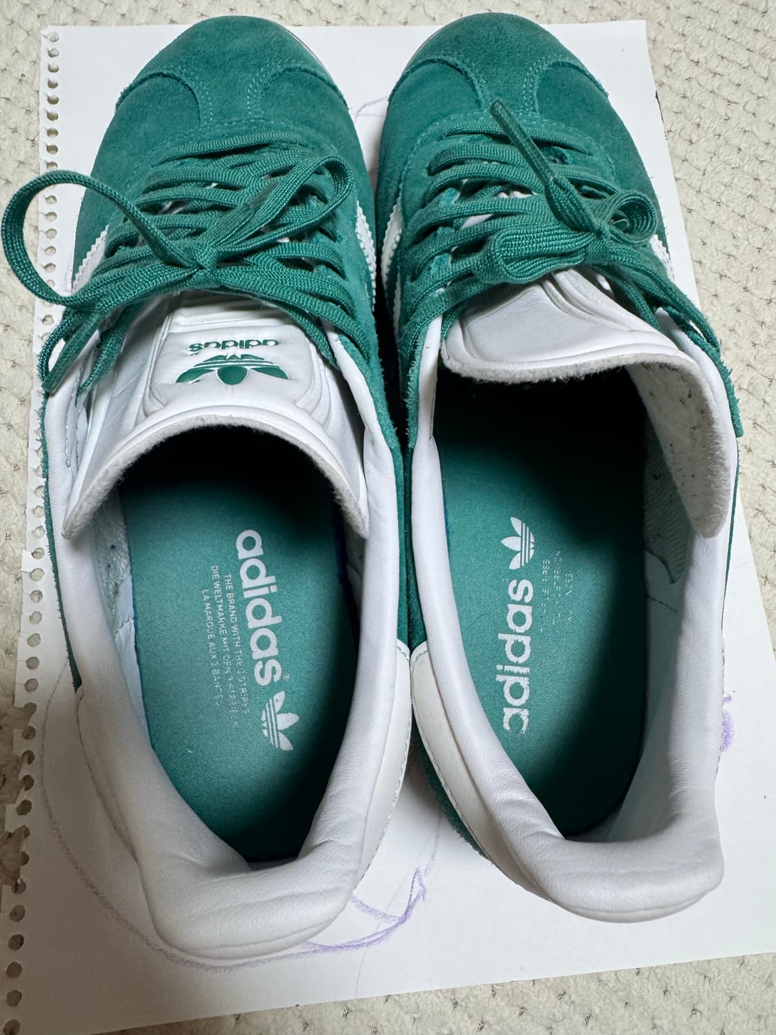 아디다스 가젤 스웨이드 그린 270 상품이미지5