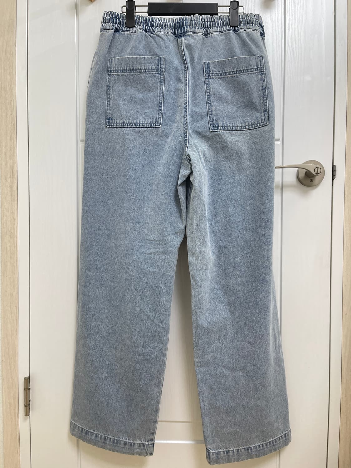 [거의 새것] 우영미 블루 와이드 밴딩 데님 팬츠 50사이즈 상품이미지2