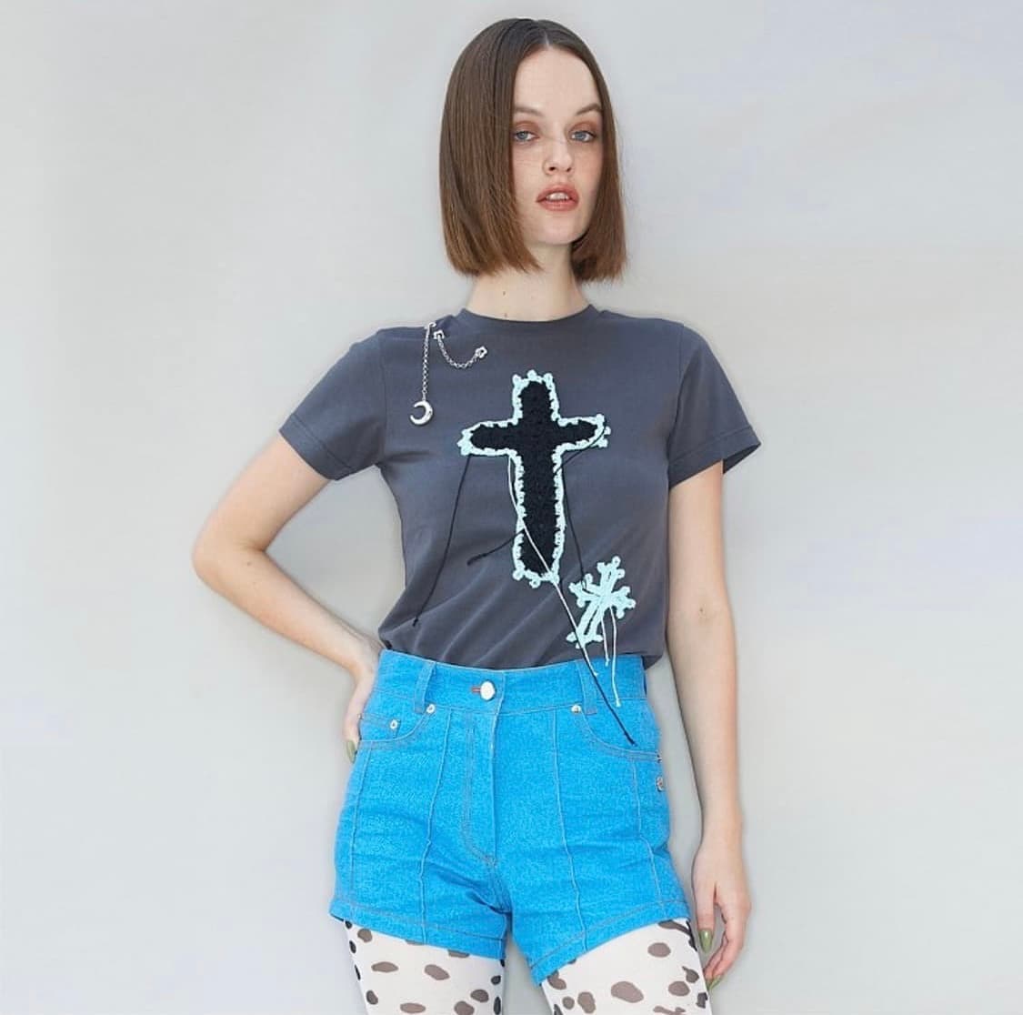 kijun Soft Punk T-Shirt Charcoal 상품이미지2
