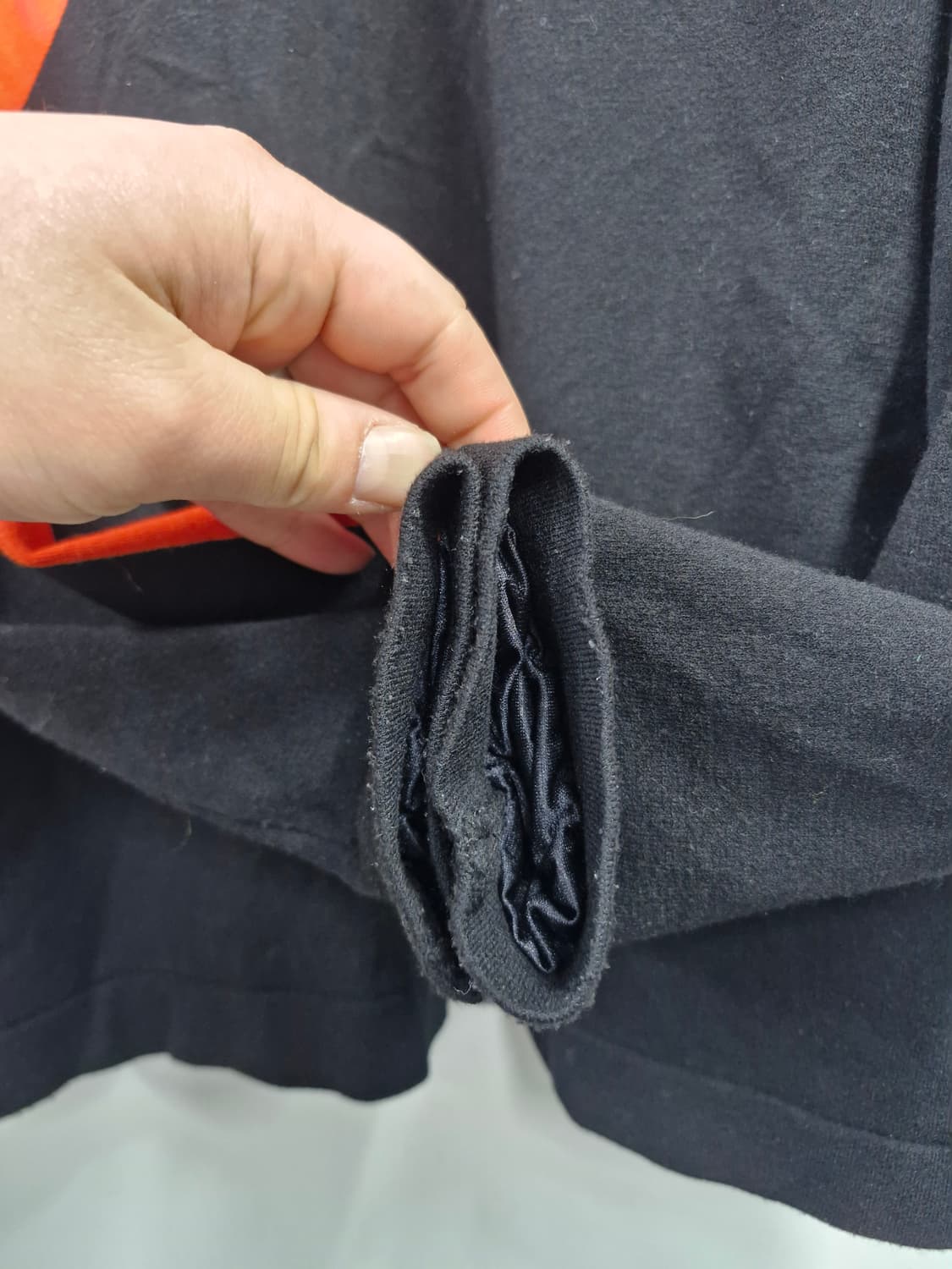 100-105XL 데상트 골프 라인블록 방풍 니트스웨터. 상품이미지4