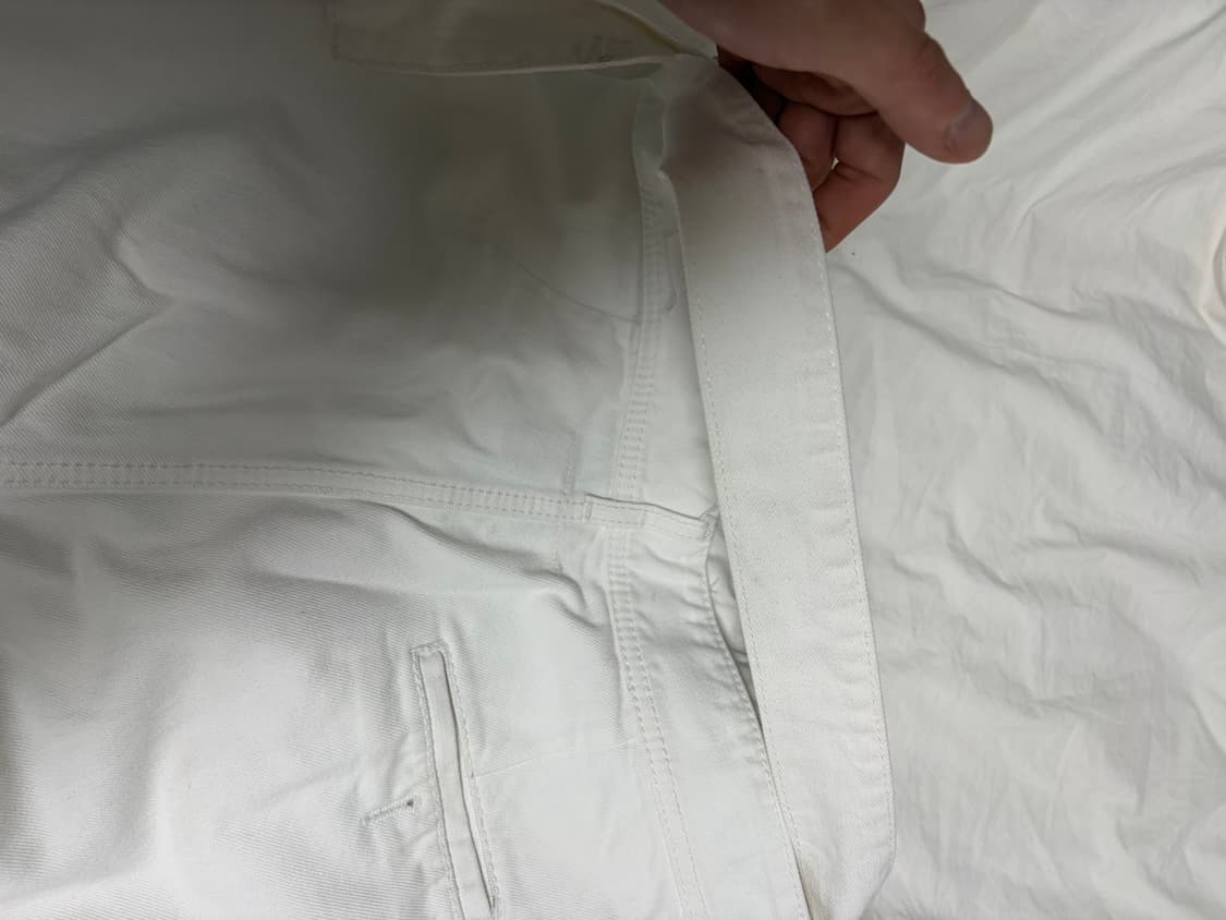 MM6 메종 마르지엘라 화이트 하이웨스트 부츠컷 상품이미지6