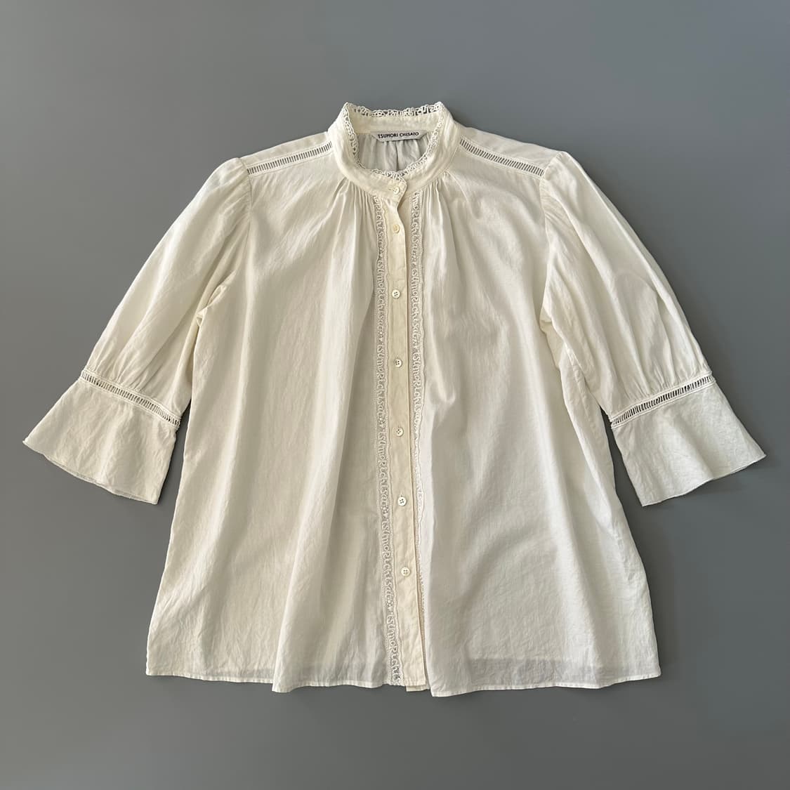 츠모리치사토 tsumori chisato 디테일 칠부셔츠 상품이미지2
