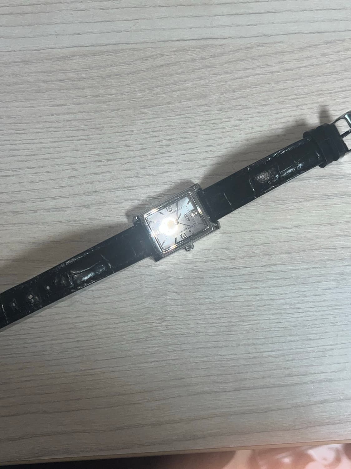 Casio 카시오 쿼츠 사각 레더 시계 (LTP-1234LL-7ADF) 상품이미지3