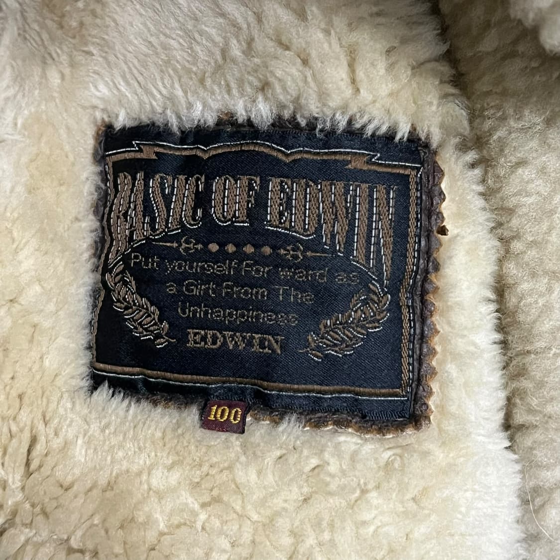 에드윈 b-3 램스킨 무스탕 자켓 s08353 상품이미지7