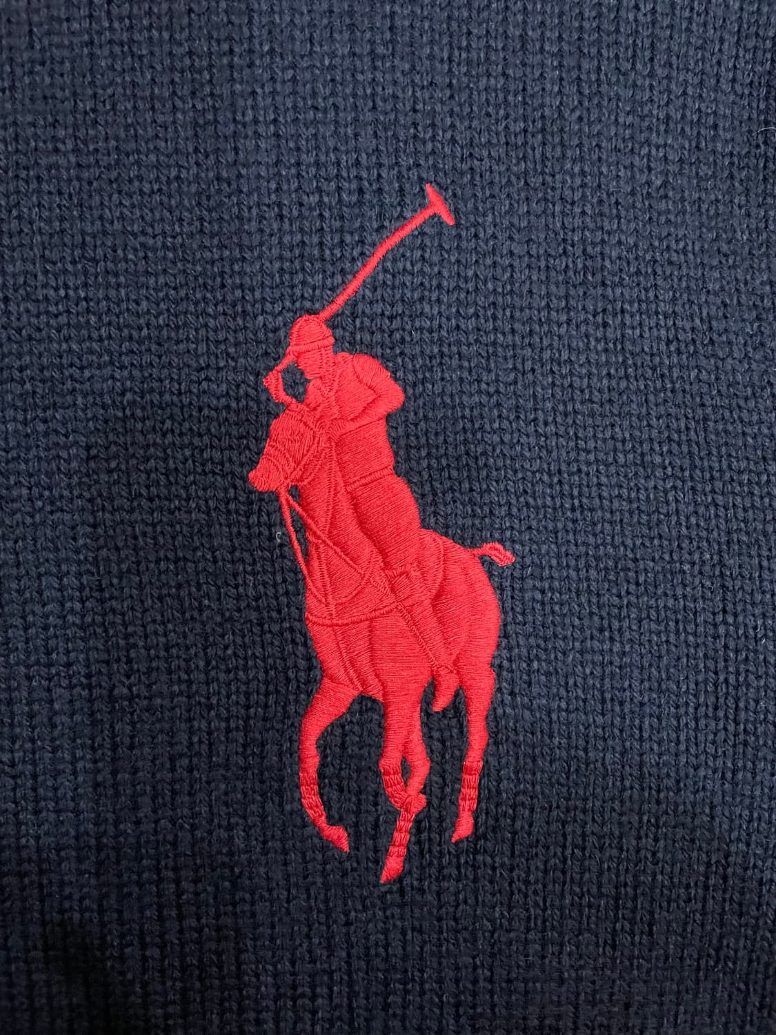 폴로 랄프로렌 빅포니 램스울 집업 자켓 네이비 상품이미지4