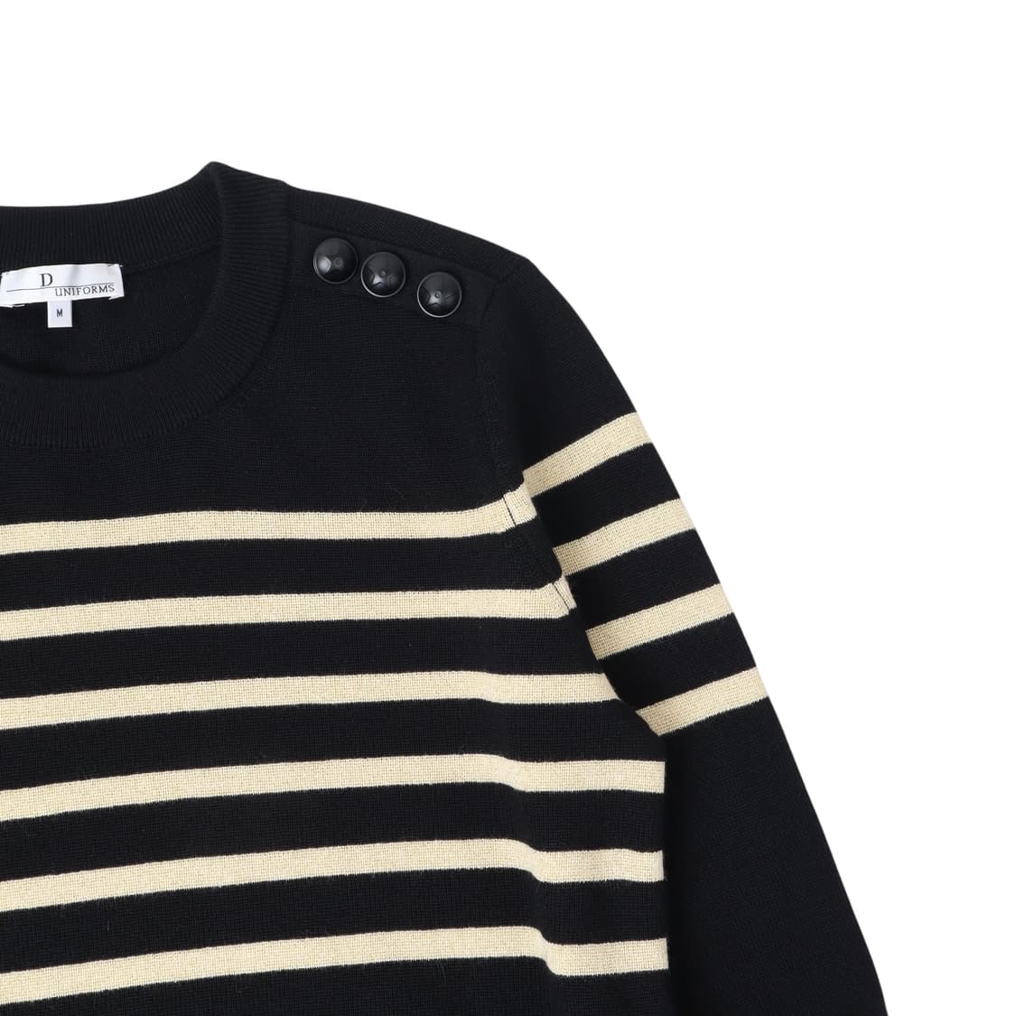디올 유니폼 비 로고 스냅 스웨터 니트 상품이미지3