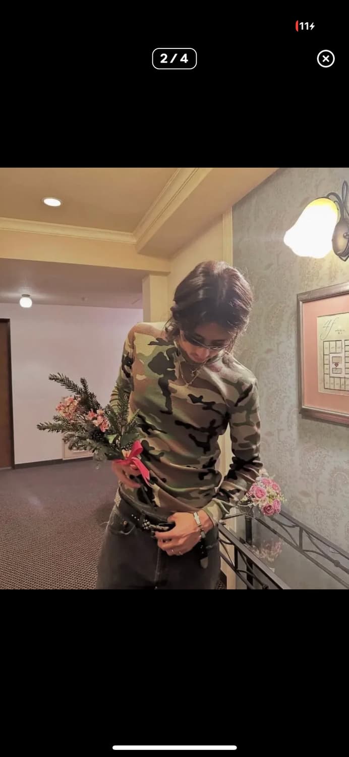 Corteiz 코르테이즈 게릴라 써멀 와플 카모 롱슬리브 상품이미지2