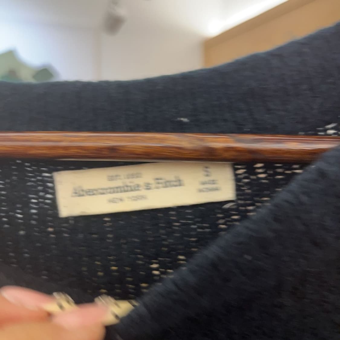 아베크롬비 올드스쿨 레트로 Y2K 여리 빅로고 니트 90 C09672 상품이미지5