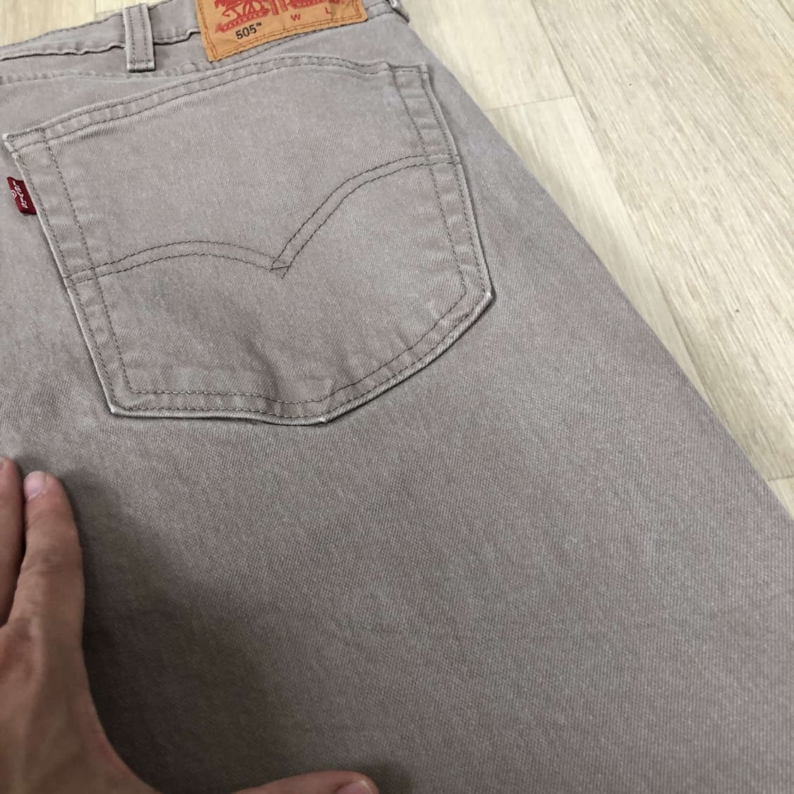 (40) 리바이스 Levi's 505 레귤러핏 올리브 그레이 데님 505 상품이미지3