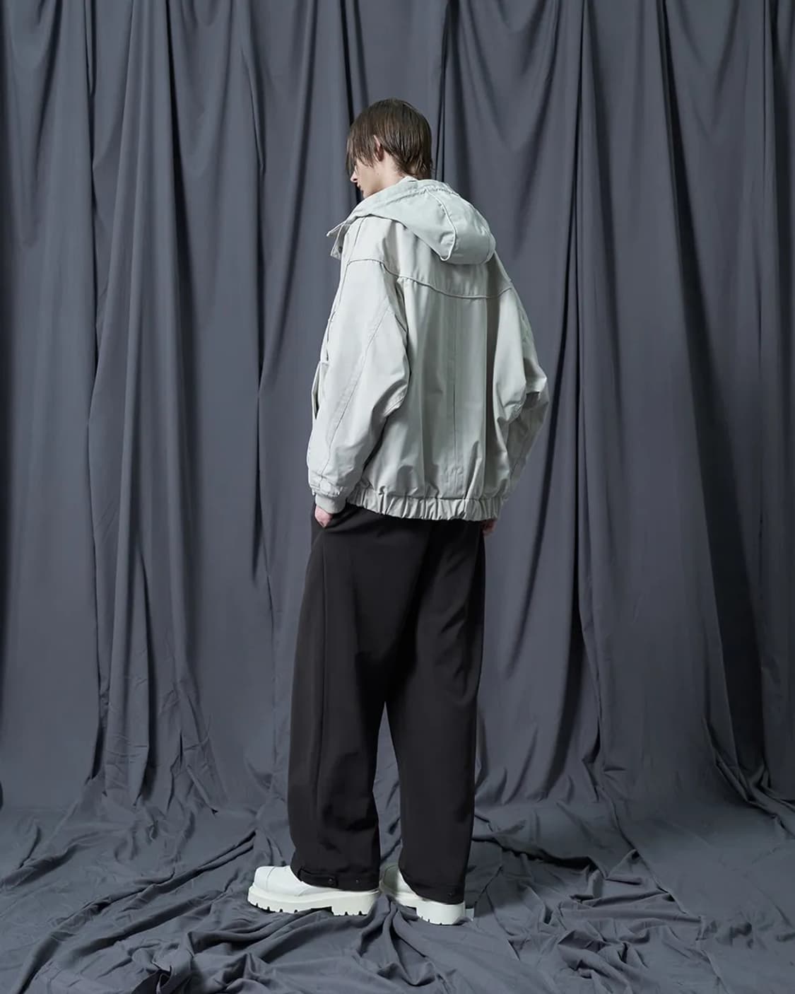 지제로 송지오 후드 디터쳐블 돌먼 점퍼 크림 상품이미지4