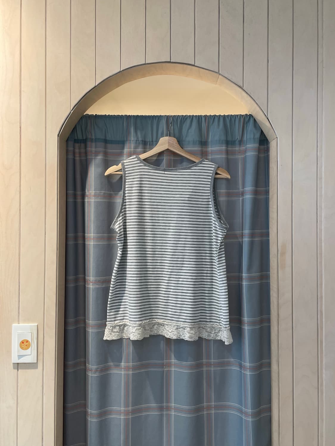 일본빈티지 모리걸 레이스나시 상품이미지4