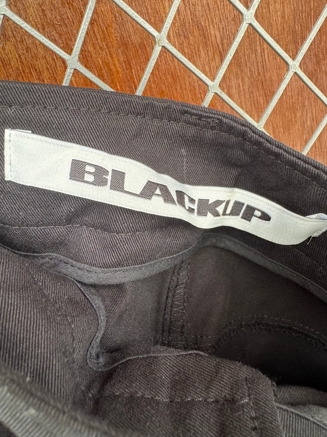 블랙업 카리나 착용 오버핏 포켓 카고 딥키 블랙 팬츠 M 상품이미지9