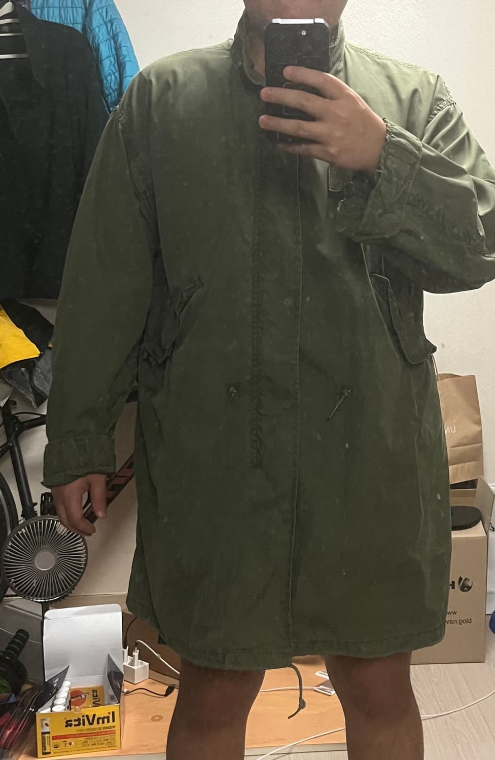 CENTRE MFG 70s 오리지널 미군 m65 피쉬테일 개파카 상품이미지1