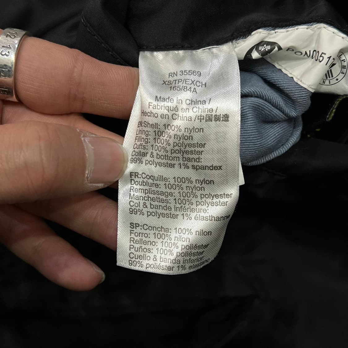  알파인더스트리 ma-1 y14640 상품이미지7