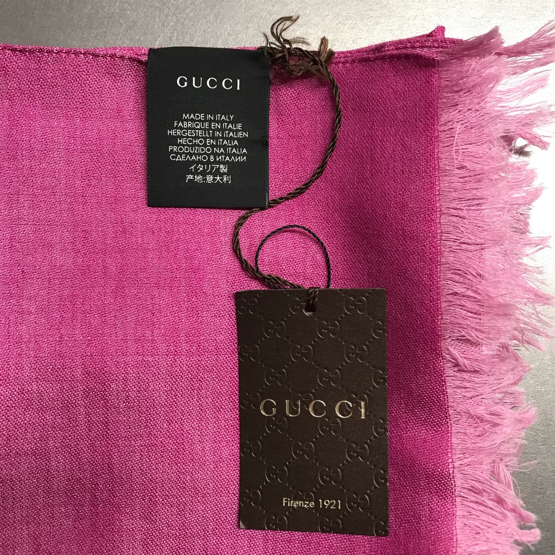 구찌 핑크 스카프 새상품 상품이미지4