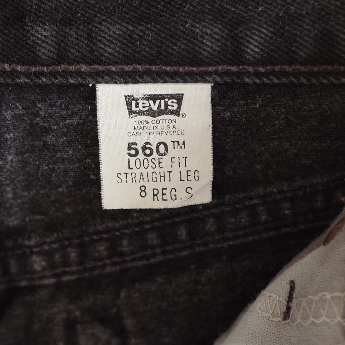 90's Levi's 560 Black Denim Pants 상품이미지9