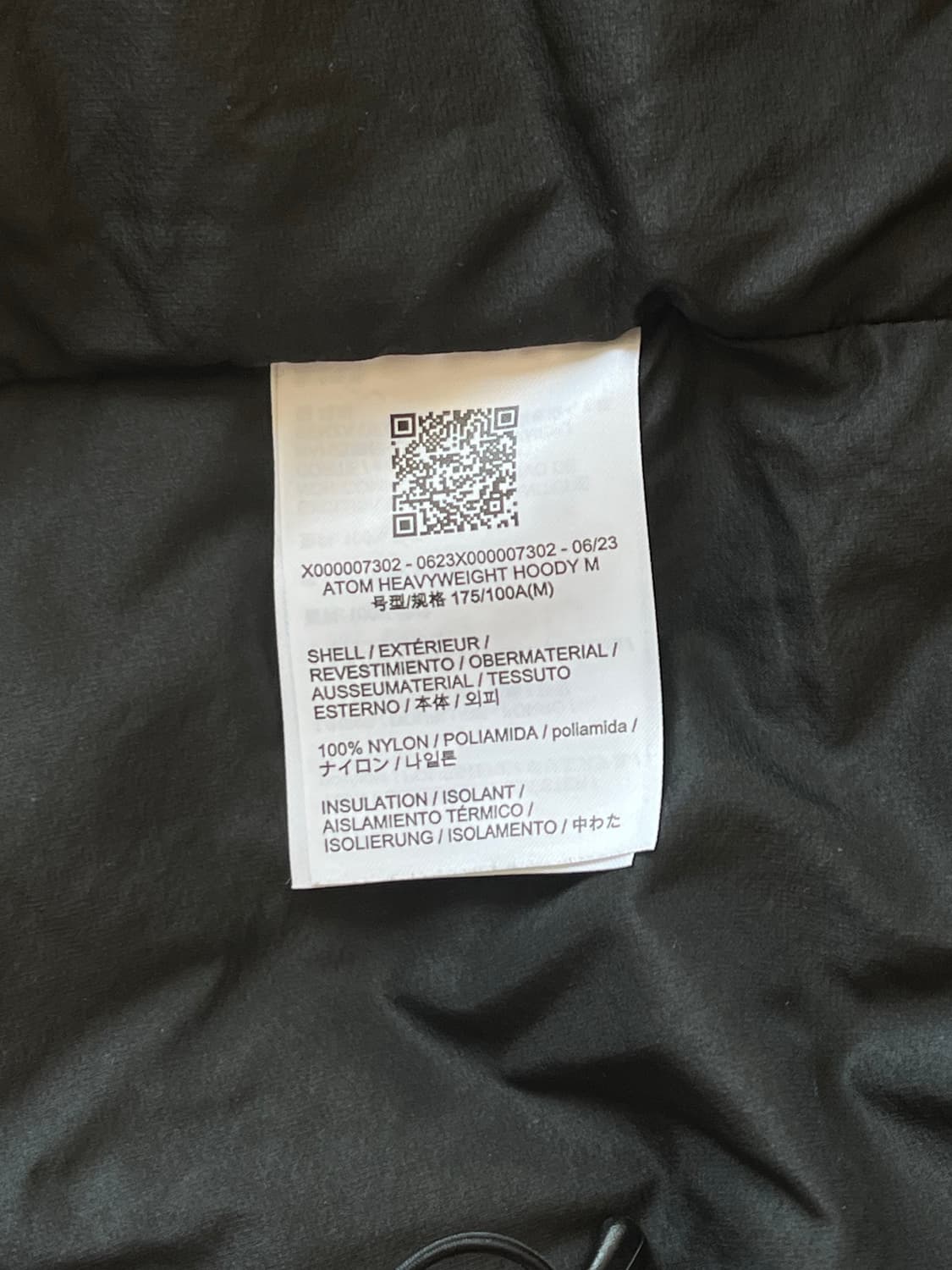 아크테릭스 패딩 아톰 헤비웨이트 m사이즈 팔아요! 상품이미지5