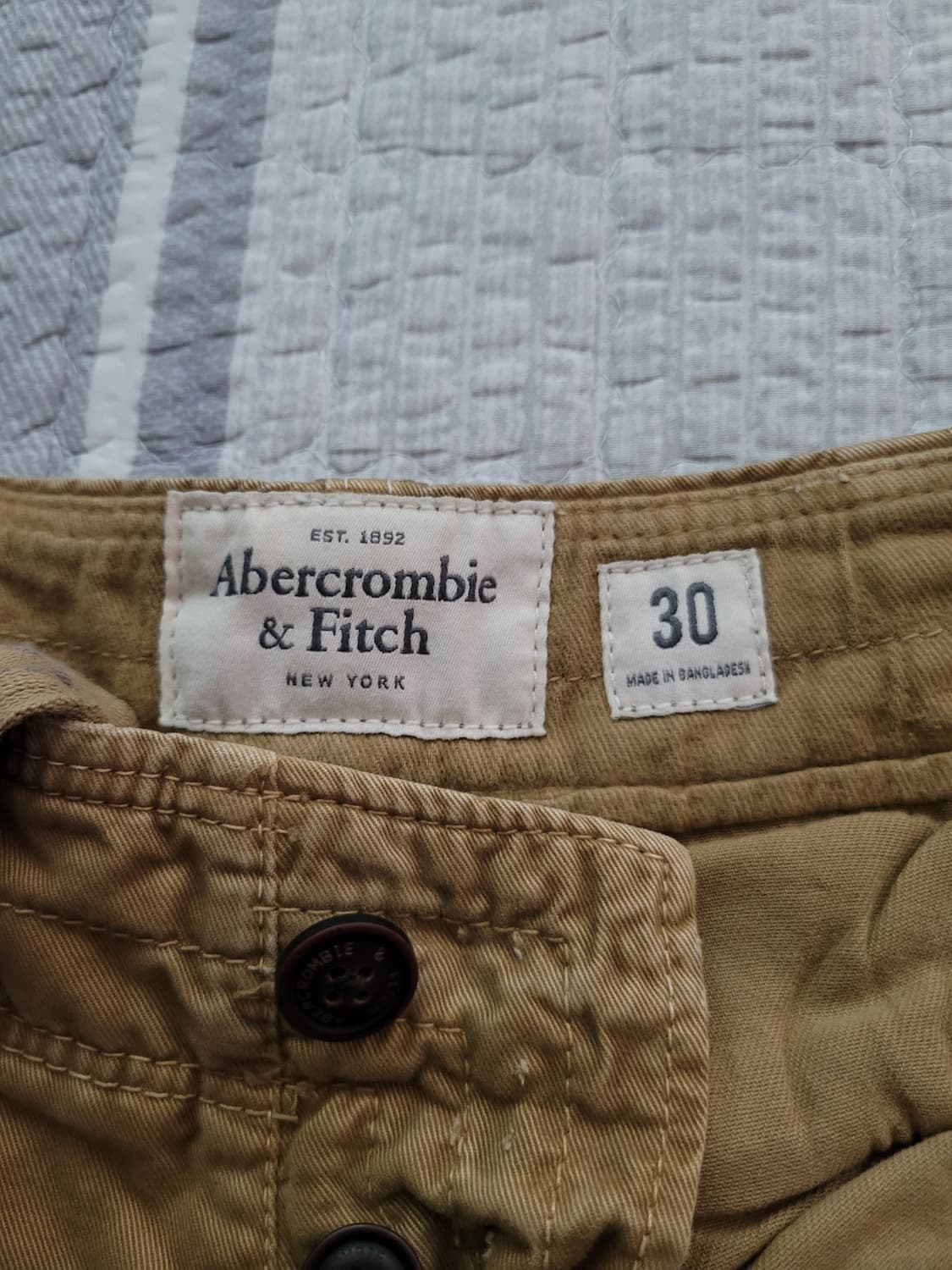 아베크롬비 Abercrombie 워크웨어 카고숏팬츠. 30사이즈 상품이미지4