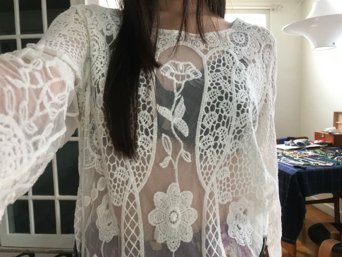  vintage lace see-through top  상품이미지3