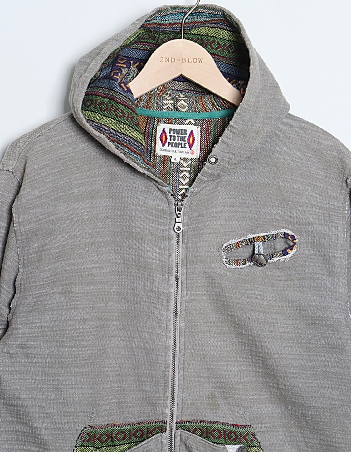 POWER TO THE PEOPLE Ethnic Sweat Zip 상품이미지2