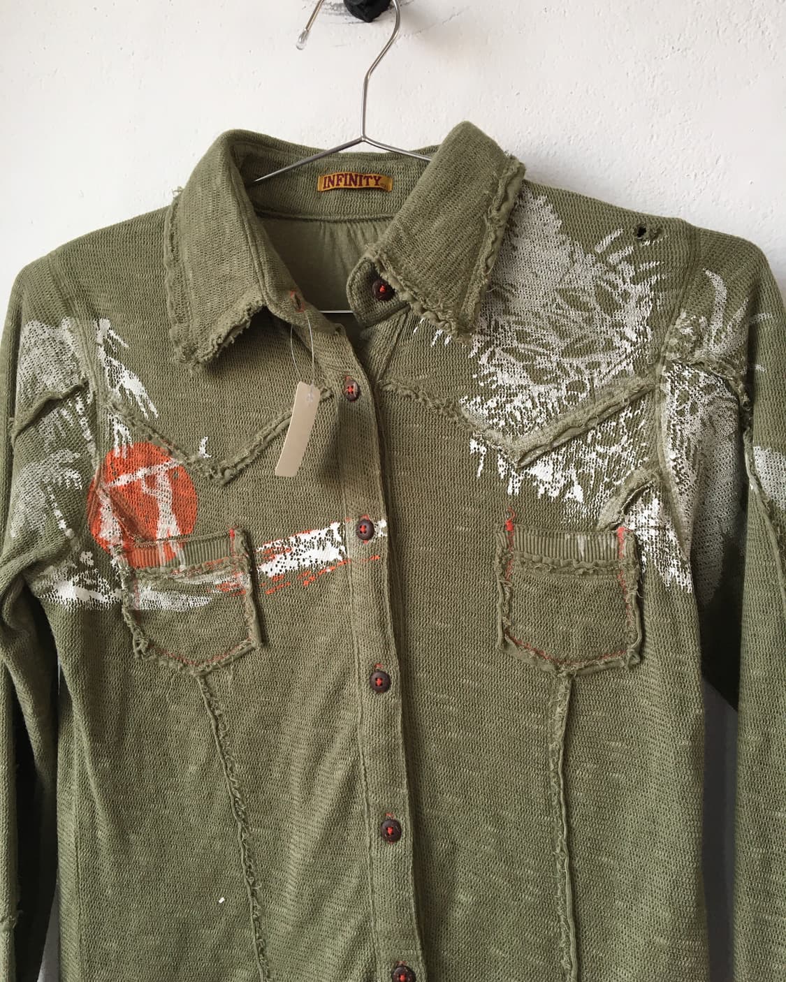 Printing point knitted shirt 상품이미지4