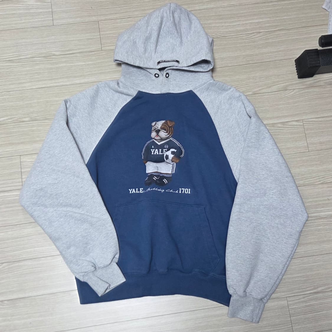 예일 배색 후드티 상품이미지2